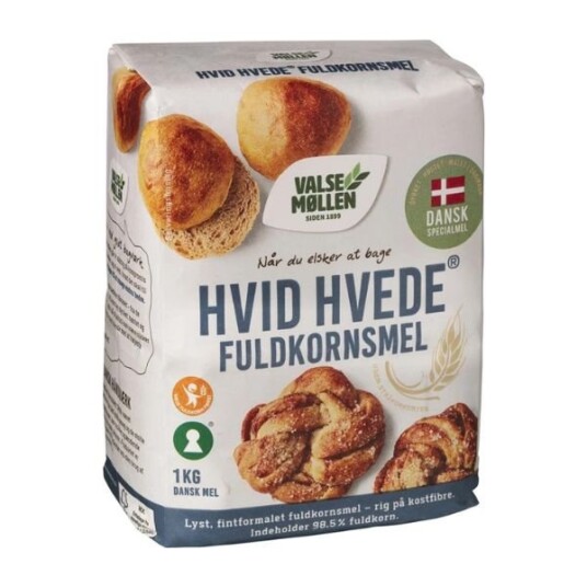 Hvetemel Fullkorn Hvit Valsemøllen 1kg