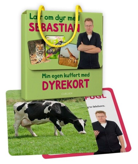 Min Egen Koffert med Dyrekort - Lær om Dyr med Sebastian Klein - 25 Dyrekort