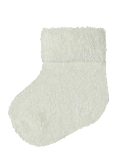 name it Nbfolli Terry Fluffy Sock - Cream - 50-56