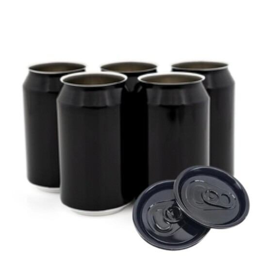 330 ml sort ølboks m/lokk 24 stk 330 ml sort ølboks m/lokk 24 stk