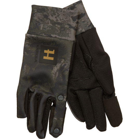 Härkila Men's Härkila Noctyx Camo Fleece Glove Axis Msp Black Axis Msp®Black L