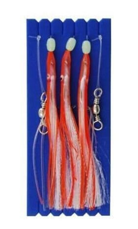 SØLVKROKEN UV Skirt Rig ORANGE HAZ 4/0