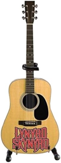 Axe Heaven Lynyrd Skynyrd Logo Natural Finish 10 Inch Miniature Acoustic Guitar 78815640