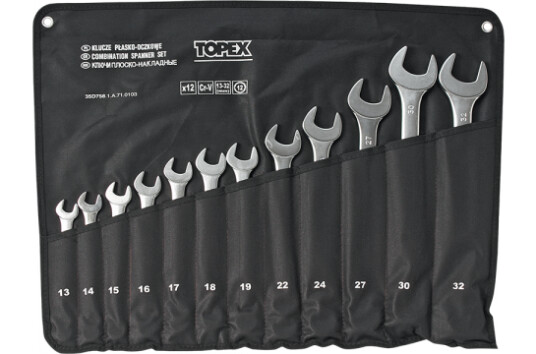Topex Kombinøkkelsett 13-32Mm 13 Stk. (35D758) Topex Kombinøkkelsett 13-32Mm 13 Stk. (35D758)