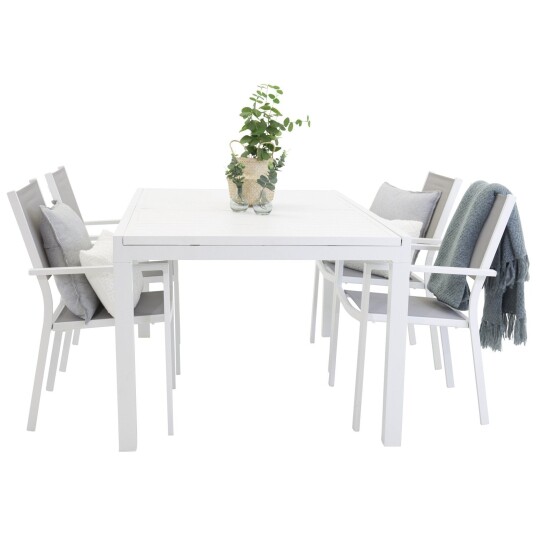 Venture Design Marbella spisebord 160/240*100*H75 + Copacabana GR302