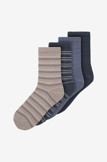 Name It Sokker nkmWak Wo/bl Sock 4 pakning Grå