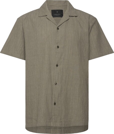 Jack & Jones Jprblajake Jacquard S/S Shirt   Khaki green   XS