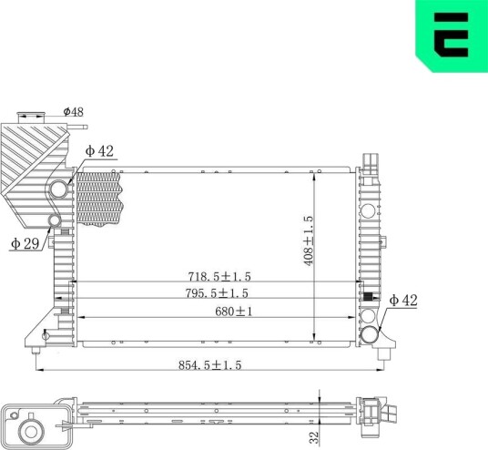 ERA 673071 Radiator motorkjøling