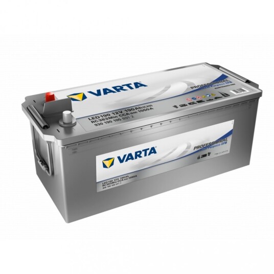 VARTA Fritidsbatteri EFB Batteri 12V 190AH 1050CCA (513x223x190/223mm) +venstre LED190.