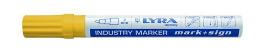 Lyra Industri Marker Med Kugle Gul - (10 Stk.)
