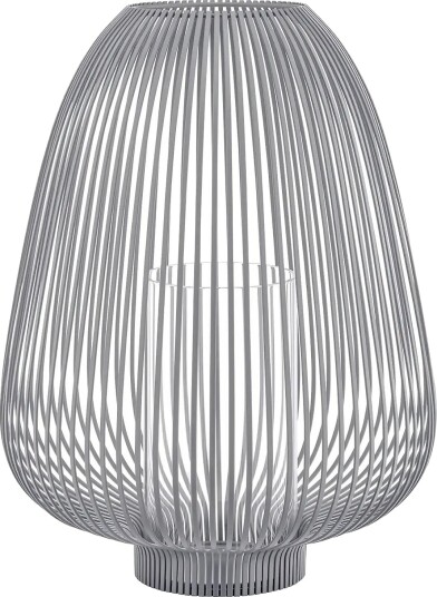 Blomus Lantern L   Ø 34,5 X 48 Cm   Lyva   Steel Grey   White   L 34.5CM