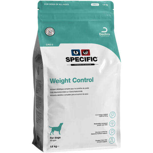 Specific Vektkontroll Hundefôr 1,6 kg - Tørrfôr for Voksen Hund med Fisk