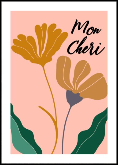 Sweet Mon Cheri Flowers Plakat / 30x40