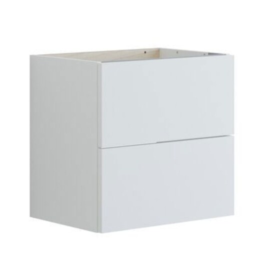 Dansani Inzo Glatt Servantskap Slim 2 Skuff Hvit Matt / 50cm Dansani Inzo Glatt Servantskap Slim 2 Skuff Hvit Matt / 50cm