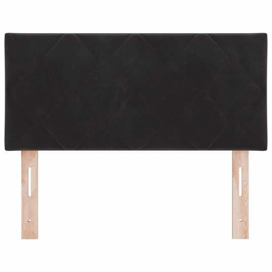 LED Sengegavl Diamantblokk Design Svart 90 cm Velvet LED Sengegavl Diamantblokk Design Svart 90 cm Velvet