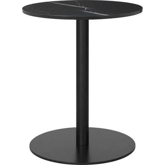 GUBI 1.0 Spisebord Rundt Ø60 cm M. Sort Base og Sort Marmorplate GUBI 1.0 Spisebord Rundt Ø60 cm M. Sort Base og Sort Marmorplate