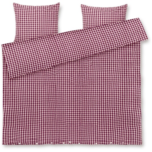 Juna Bæk & Bølge Dynetrekksett 220x220 cm Rosa / Plomme Juna Bæk & Bølge Dynetrekksett 220x220 cm Rosa / Plomme