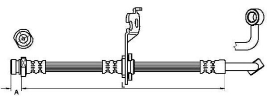 Bremseslange METZGER 4110452