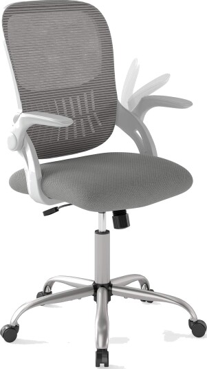 Ergonomisk kontorstol med oppfellbare armlener og vippefunksjon