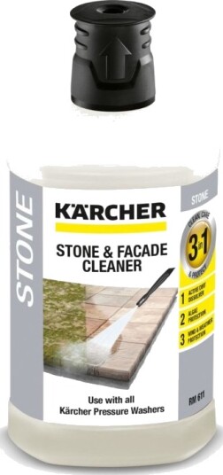 Kärcher 3 i 1 RM 611 rengjøringsmiddel for stein og fasader 1 liter Kärcher 3 i 1 RM 611 rengjøringsmiddel for stein og fasader 1 liter