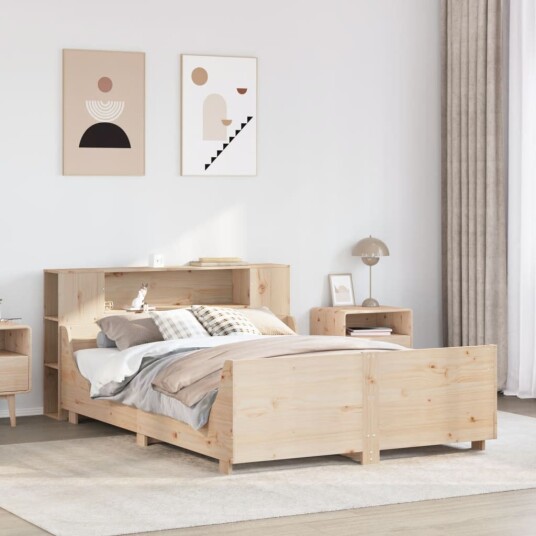 Sengeramme uten madrass 140x190 cm heltre furu 3323773