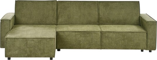 Hjørnesofa Romedal II Grønn Svart/Høyrevendt