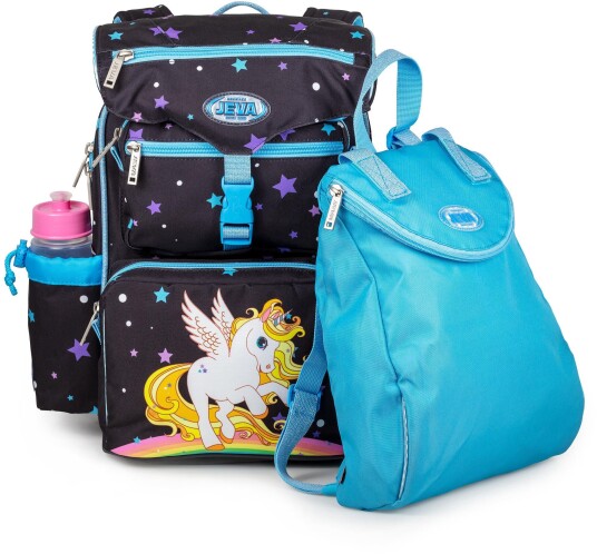 Jeva Beginners Skolesekk Golden Unicorn Jeva Beginners Skolesekk Golden Unicorn