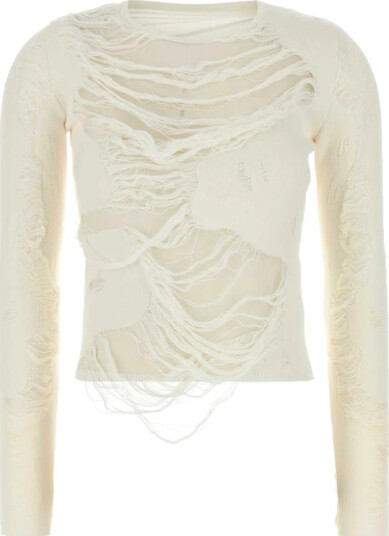 MM6 Maison Margiela Dame Strikkevarer Beige S, MM6 Maison Margiela Dame Strikkevarer Beige S,