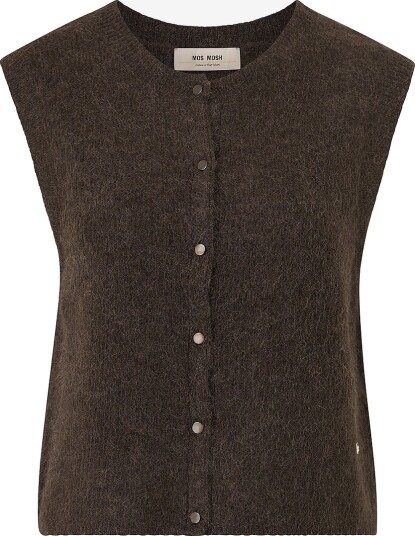 MOS MOSH Vest mmAlmine Thora Knit Vest Brun