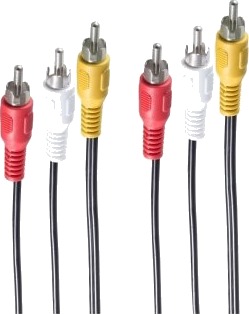 Shiverpeaks Bs90024, 2 M, 3 X Rca, 3 X Rca, Hankjønn, Hankjønn, Rett