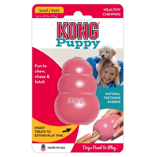 Kong Puppy Original S: L 8 X B 5 X H 5 cm Rosa