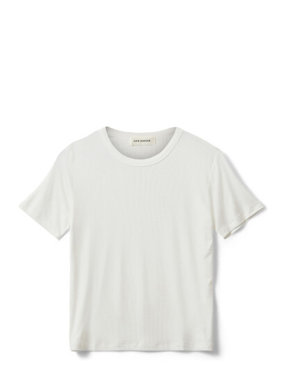 Sofie Schnoor Young Nataliasy Rib T-Shirt White 164 Sofie Schnoor Young Nataliasy Rib T-Shirt White 164