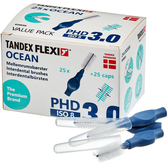 Tandex Flexi 25 stk. Spaltebørster ISO 8 OCEAN Tandex Flexi 25 stk. Spaltebørster ISO 8 OCEAN