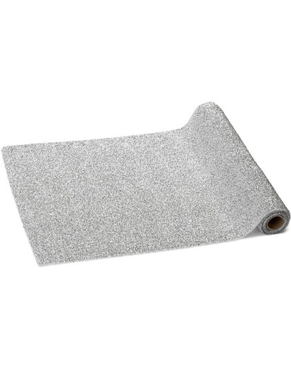 Sølvfarget Metallisk Bordløper 36 cm x 3 meter