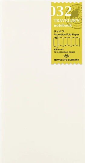 Traveler'S Company 032. Accordion Fold Paper Refill