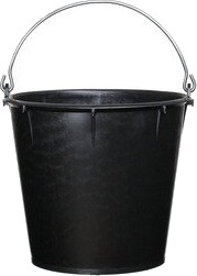 V Plast Bøtte 7 liter svart med litermerker og helletut