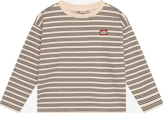 Daily 7 T-Shirt Longsleeve Striped SANDSHELL 128