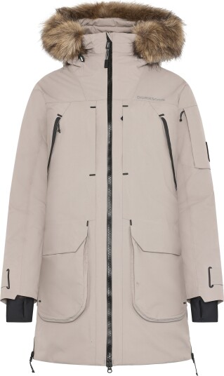 Didriksons Women'S Ceres Parka 2 Ash Brown 44