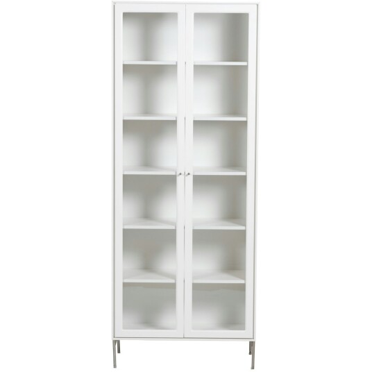 Mavis Volt Skap Glassdør Hvit 75x32x190 cm Mavis Volt Skap Glassdør Hvit 75x32x190 cm