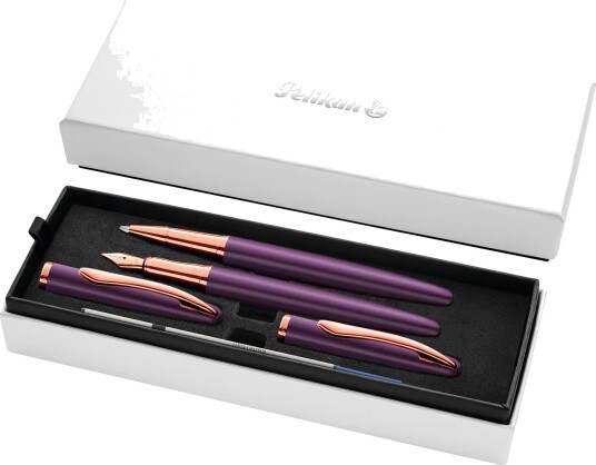 Pelikan Jazz, Fiolett, 2 Stykker, Kulepenn + Fyllepenn