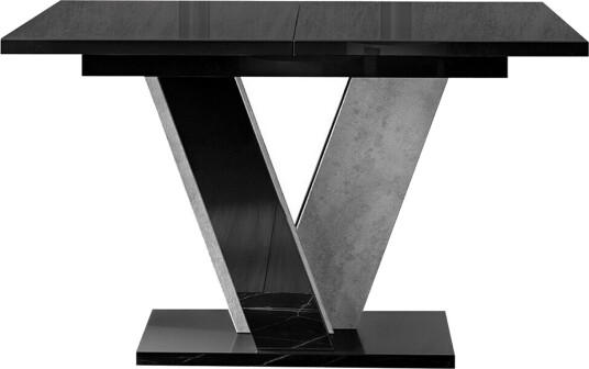 Denogal Matbord 90 cm Black high gloss -