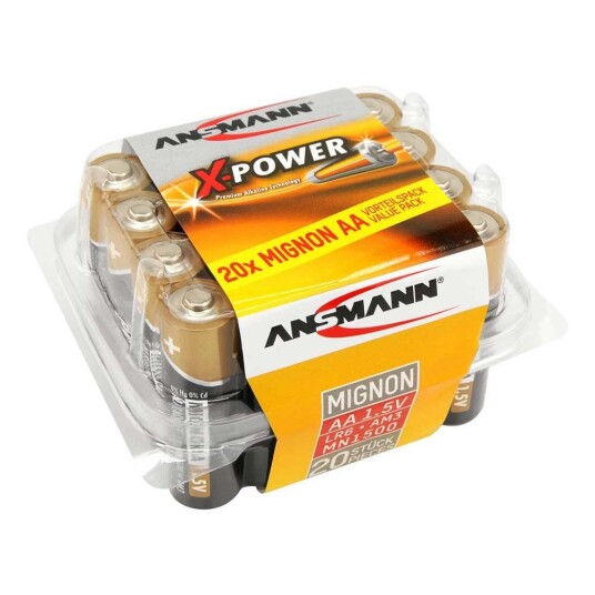 Ansmann X-power 1,5a Aa 20-pakning Ansmann X-power 1,5a Aa 20-pakning