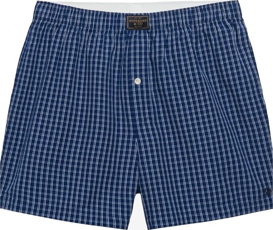 Superdry Cotton Boxer Short GLEN BLUE CHECK L