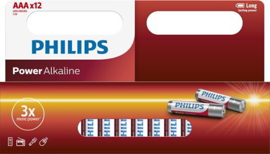 Philips Batteri Power Aaa/lr03 12-Pack