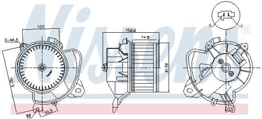 Kupévifte NISSENS 87574 Kupévifte NISSENS 87574
