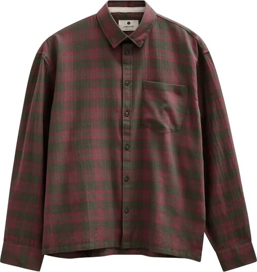 Anerkjendt Akotto Flannel Check Ls Shirt Burgundy XL Anerkjendt Akotto Flannel Check Ls Shirt Burgundy XL