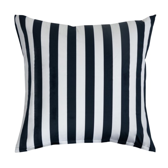 Borg Living Putetrekk - 100% Bomullssateng - Nordic Stripe Marineblå - 60x63 cm