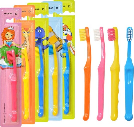 Spokar 3434 T / Tommy Soft Barnetannbørste BLÅ