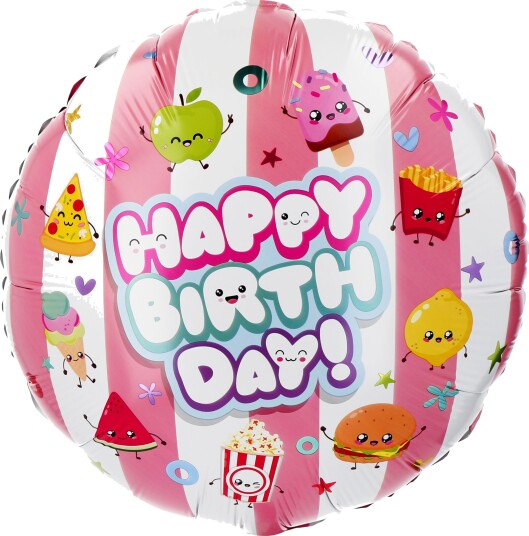 Folat Folieballong Happy Birthday Kawaii 27691