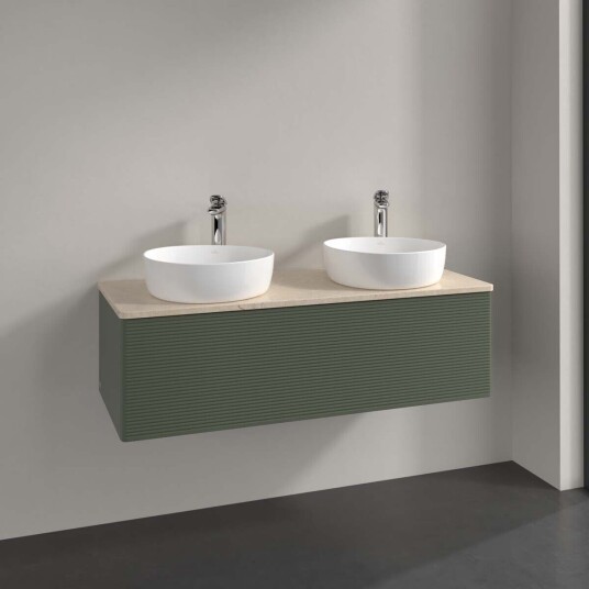 Villeroy & Boch Antao Servantskap med 1 skuff 120x50x36 cm m/lys Grønn Matt/Crème Villeroy & Boch Antao Servantskap med 1 skuff 120x50x36 cm m/lys Grønn Matt/Crème